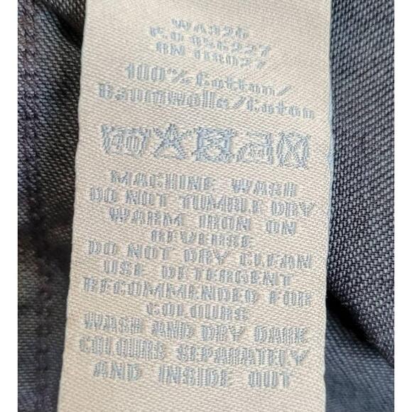 Boden Denim Shirt Dress Shift Womens 4 Dark Wash Long Sleeve Casual Button Knee - Picture 9 of 13